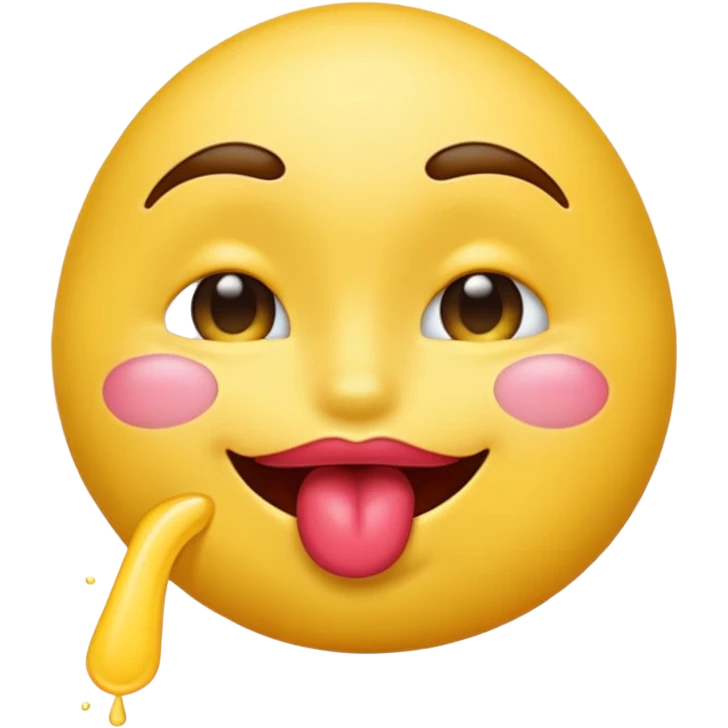 Make me an emoji doing a kiss face emoji