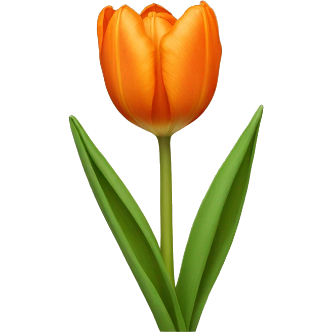 Orange tulip emoji