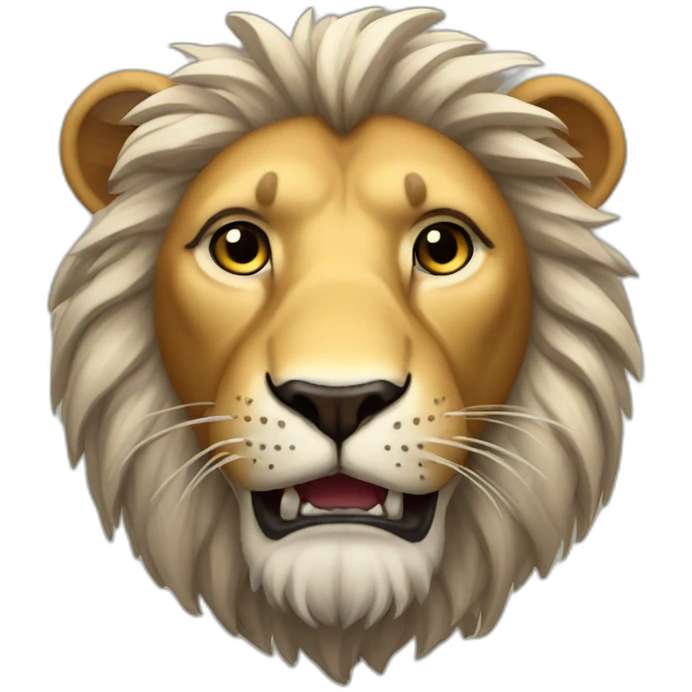 lion qui rugie emoji
