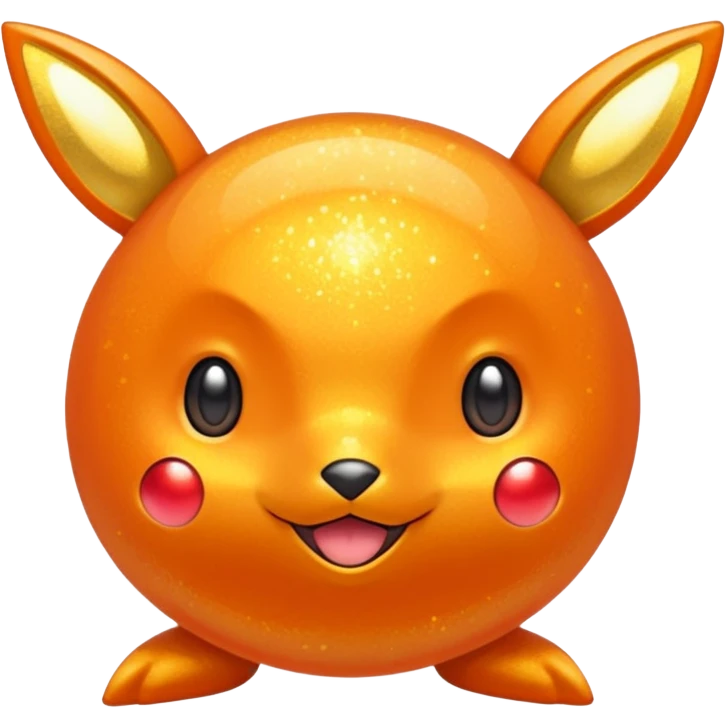 glitter pokemo orange emoji