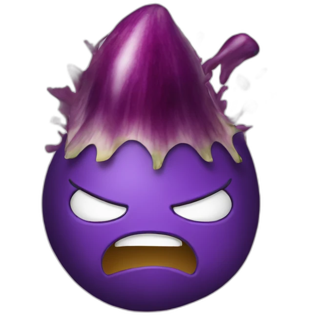 Exploding Head eggplant emoji emoji