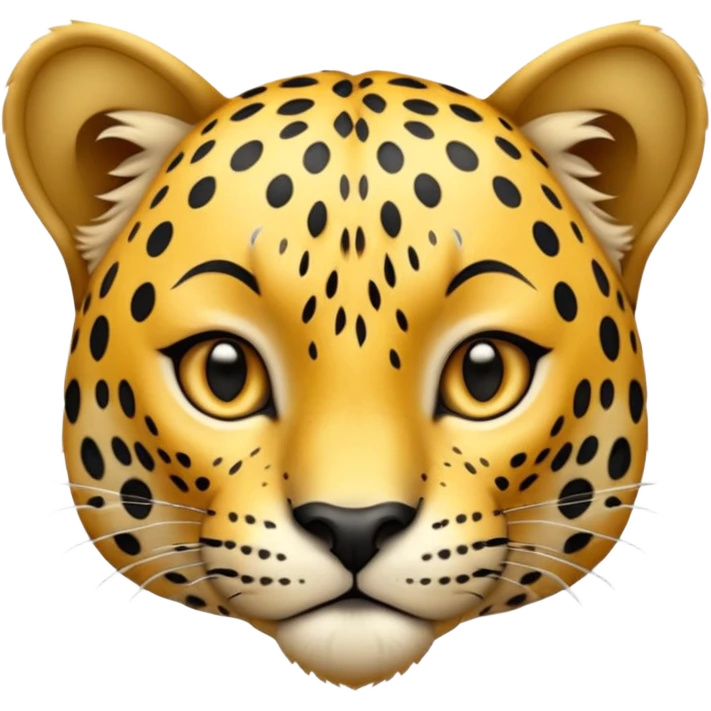 A high-resolution photo-realistic digital illustration of a young jaguar, chest upward A high-resolution, photo-realistic digital illustration of a majestic young jaguar emoji