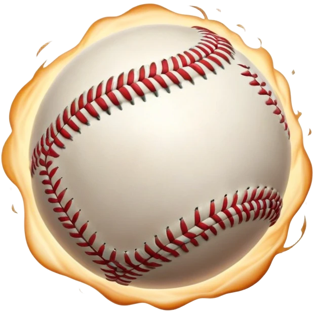 Cinematic Realistic Baseball Scene Emoji, depicted as an action-packed moment of a baseball in play with dynamic motion blur and crisp detailed textures, rendered with vibrant nostalgic lighting that captures the spirit of America's favorite pastime. emoji
