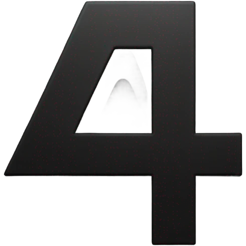 Black square with white A emoji