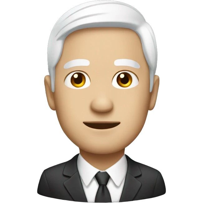 executive expat with white hair emoji