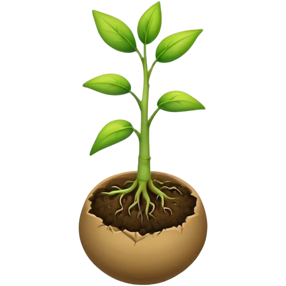 Seedling sprouting  emoji