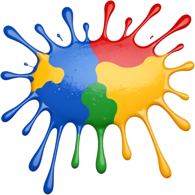 large paint splat emoji