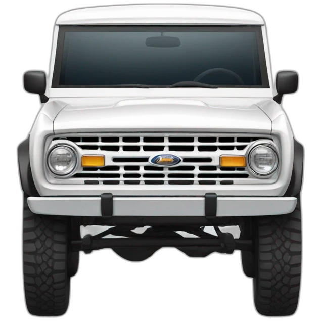 White Ford bronco emoji