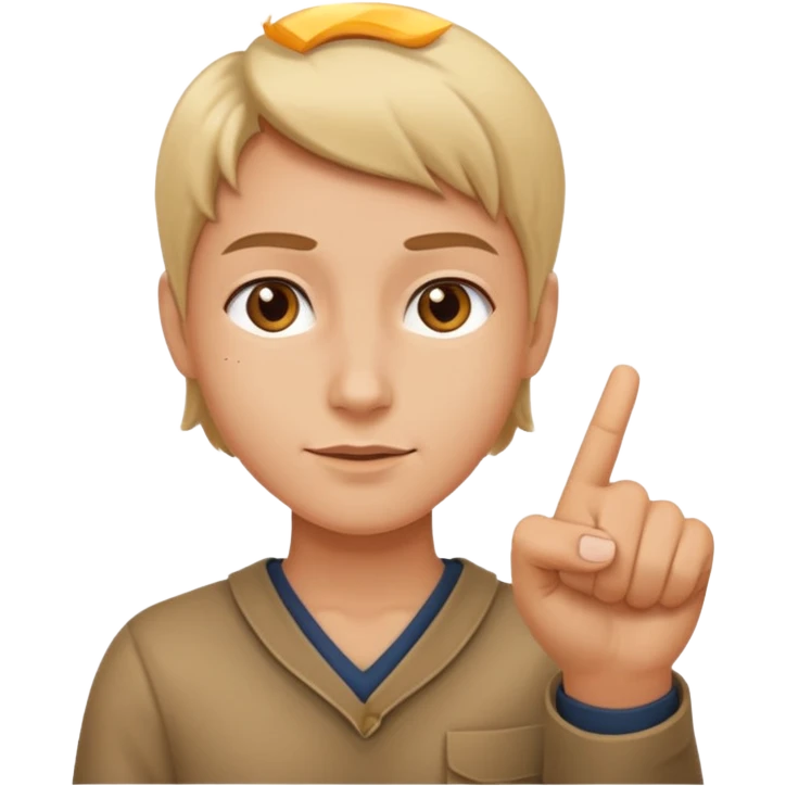 emoji of a purposeful person pointing ahead emoji