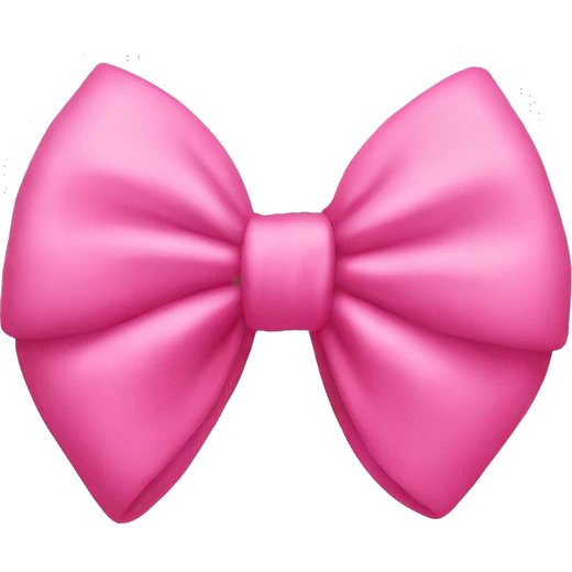 A pink bowknot emoji