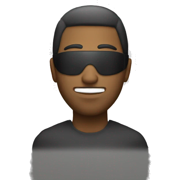 man wear anonymous mask emoji