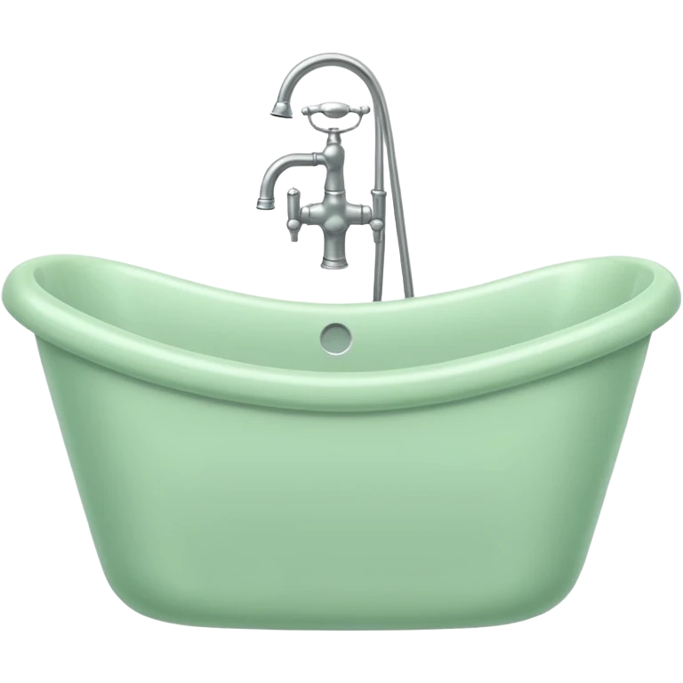 bath pastel green color emoji