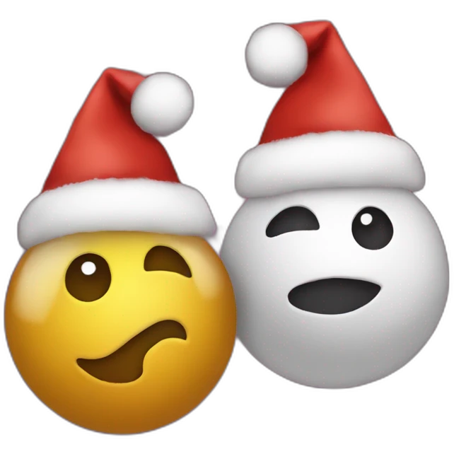 Two Christmas balls emoji