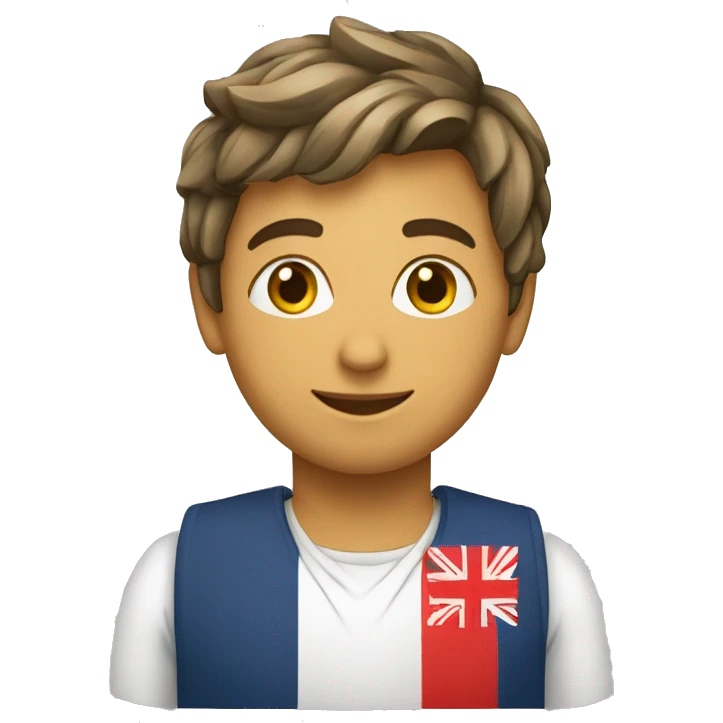 Jeune algérien avec un drapeau emoji