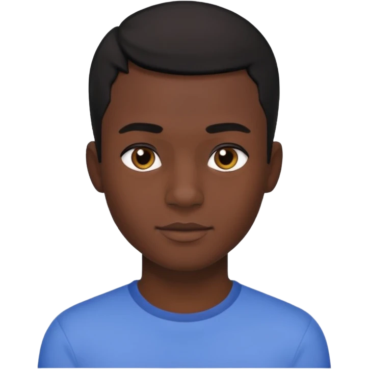 Black darkskin seventeen man   emoji