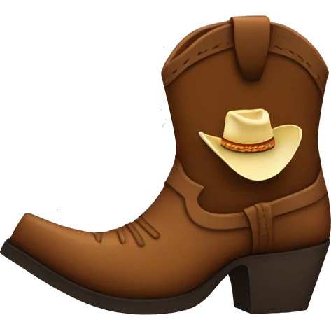 Cowboy boot emoji