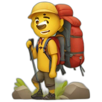 hiking emoji