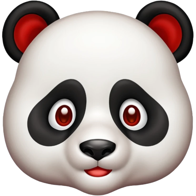 Panda vermelho emoji