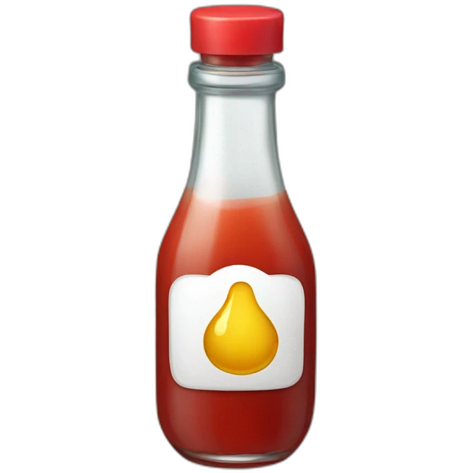glass ketchup bottle emoji