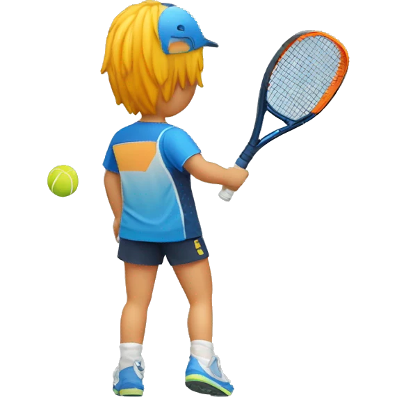 padel player's back symmetric emoji