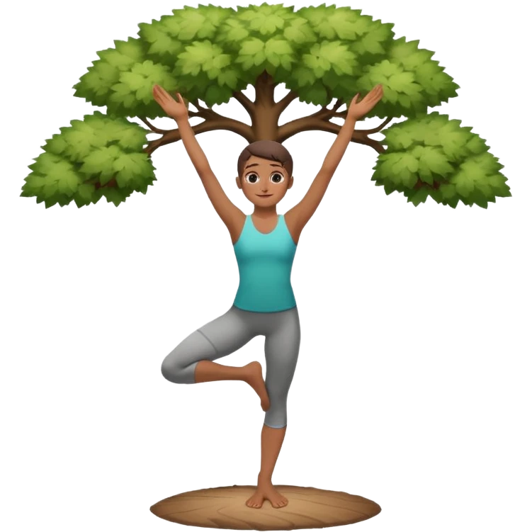 tree pose emoji