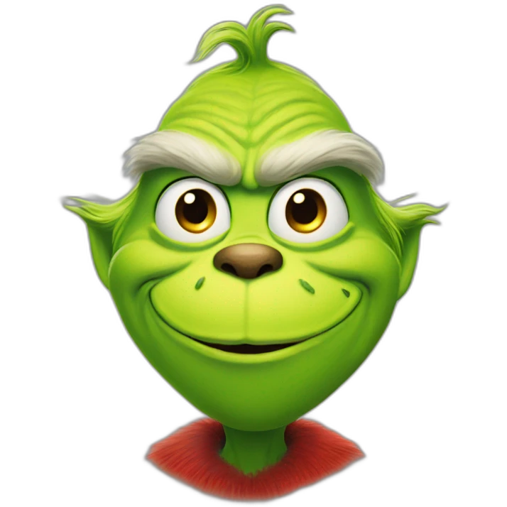 Grinch smiling emoji