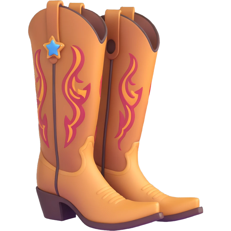 cowboy boot emoji