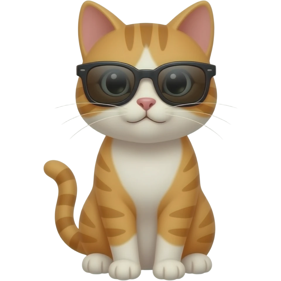 Cat wearing sunglasses emoji