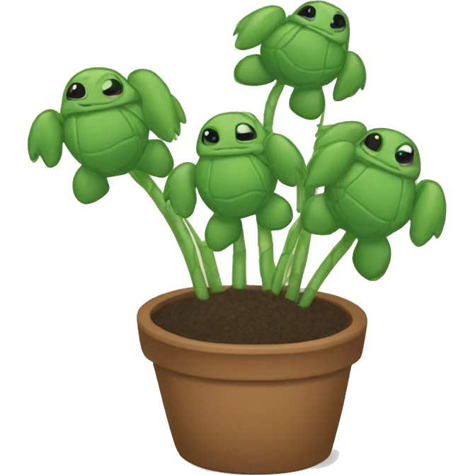 String of turtles plant  emoji