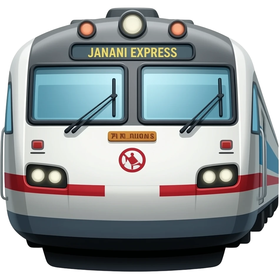 Rajdhani Express full view emoji