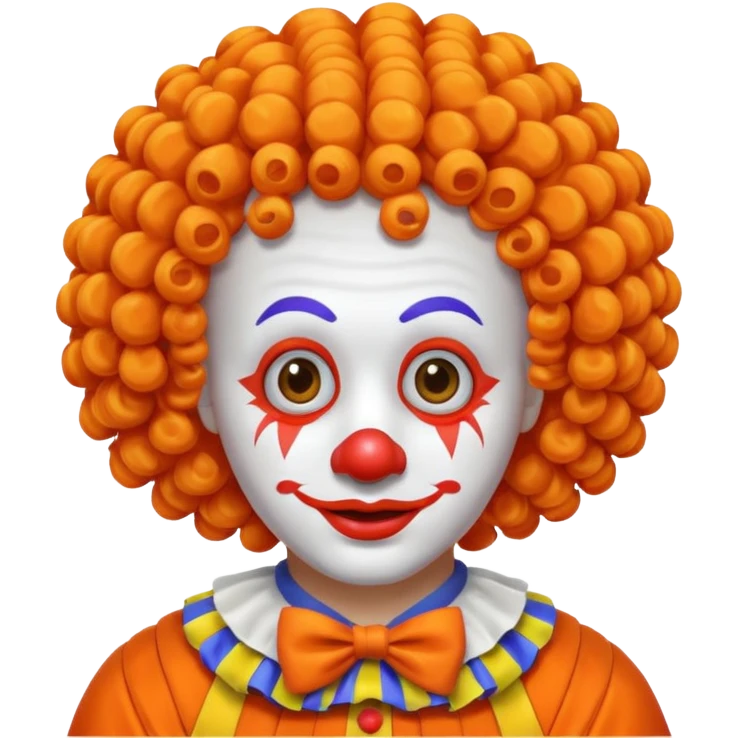clown wig hair only emoji