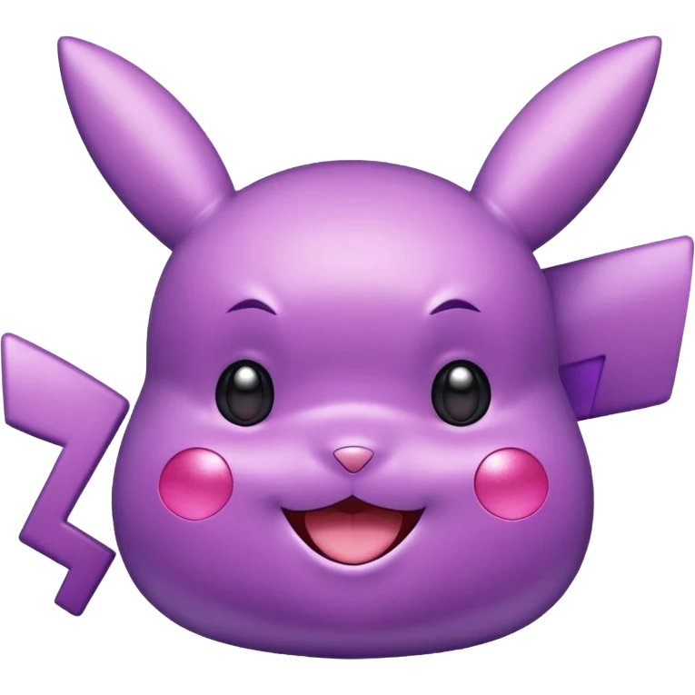 glitter purple pikachu emoji