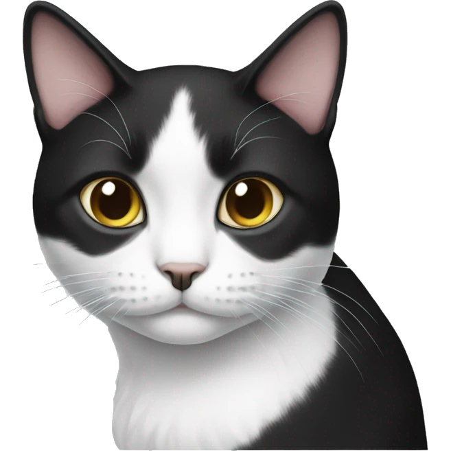 black and white cat emoji emoji