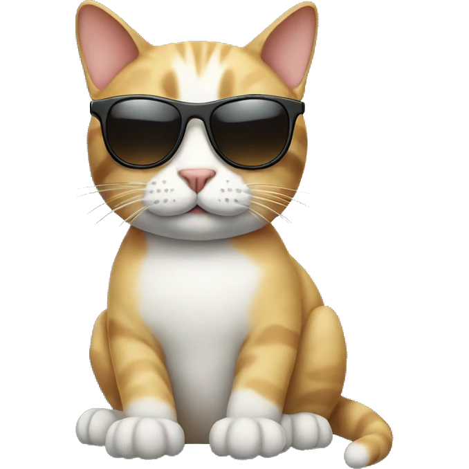 Cat with sunglasses emoji