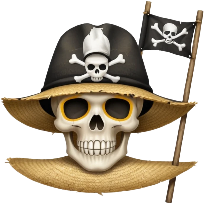 can u put the flag of the straw hats crew from one piece emoji