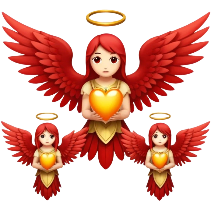 6 winged seraphim red emoji