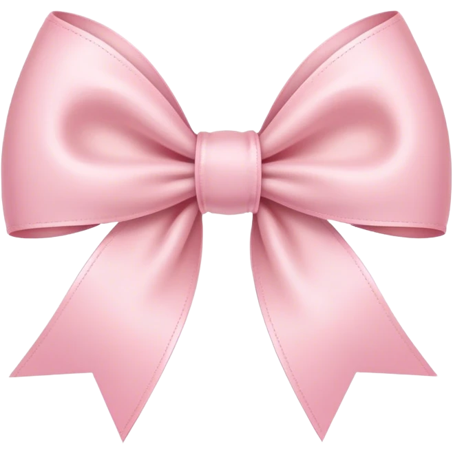 light pink ribbon bow emoji