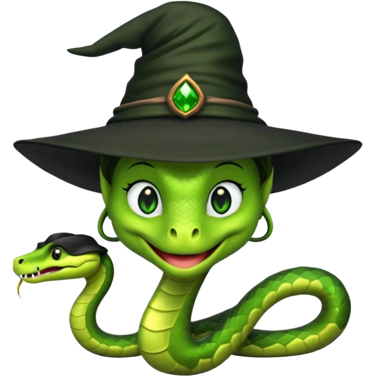 Snake as Elphaba emoji