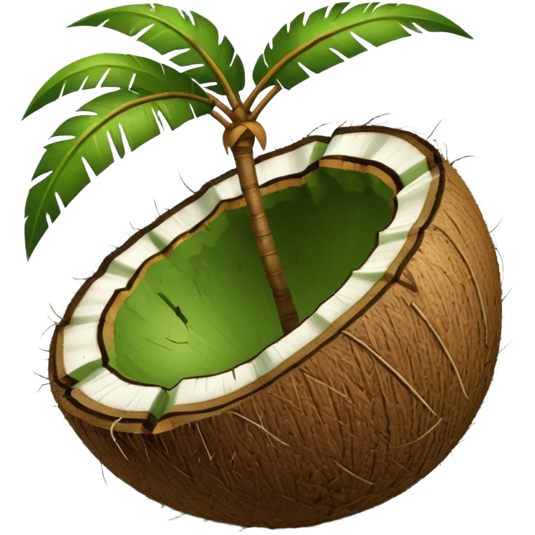 Green Coconut shell emoji