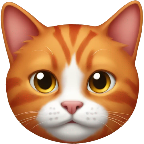 red cat with high chest emoji