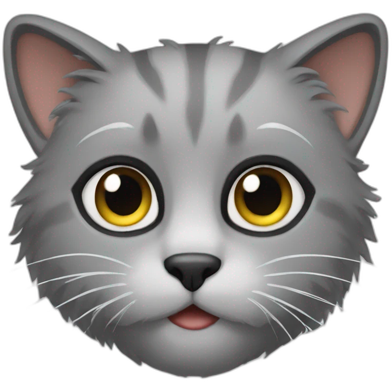 gray furry cat emoji