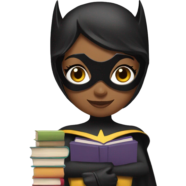 batgirl with books emoji