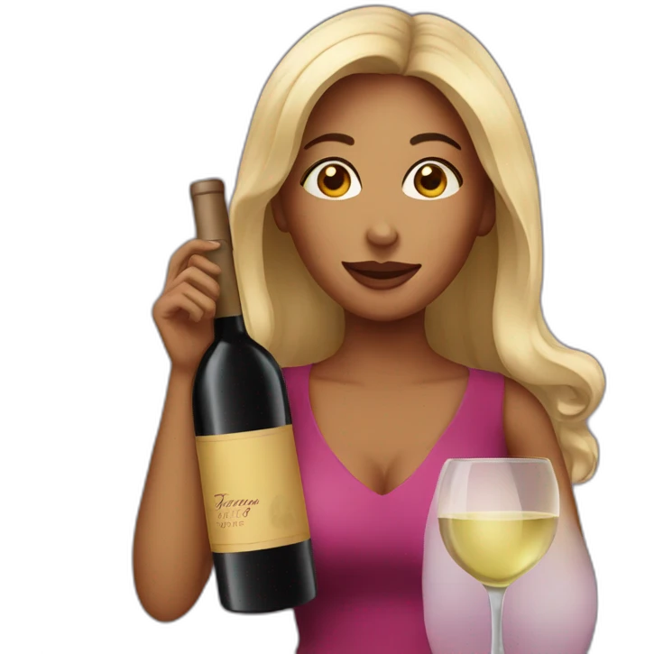 woman wine emoji