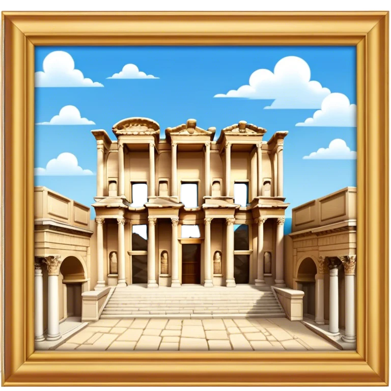 Cinematic Realistic The Library of Celsus Emoji emoji