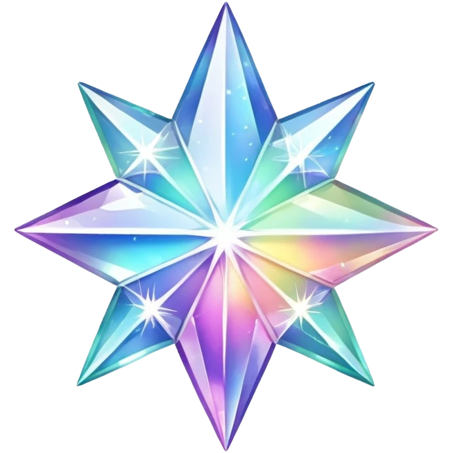 Sparkle star Dimond shape  emoji