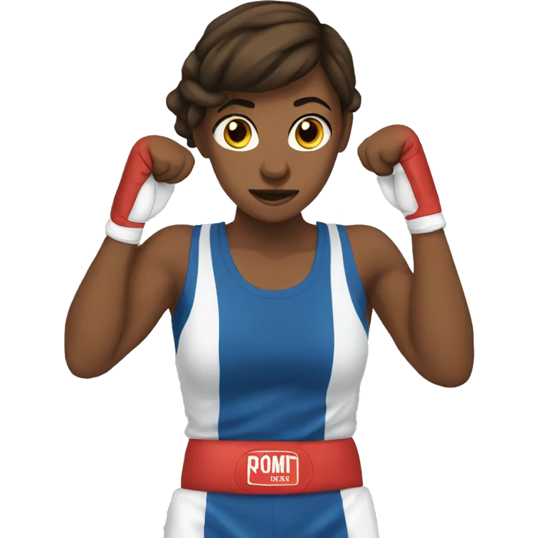 A woman boxer meme emoji