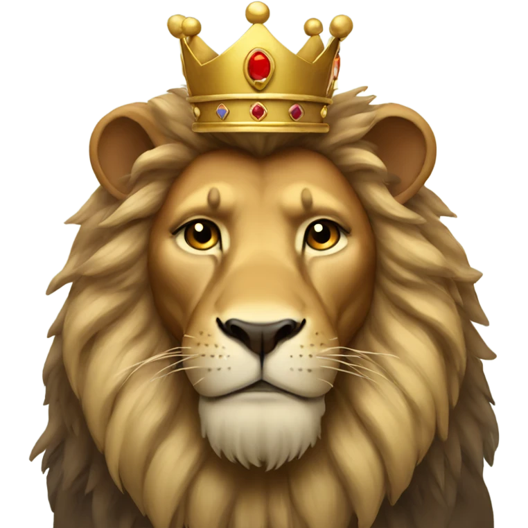 Lion with crown emoji