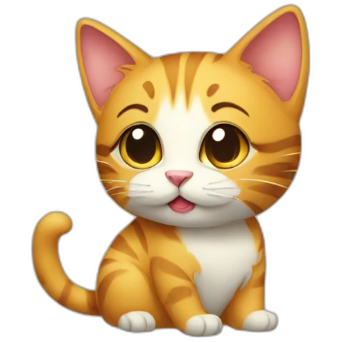 Kiss cat emoji