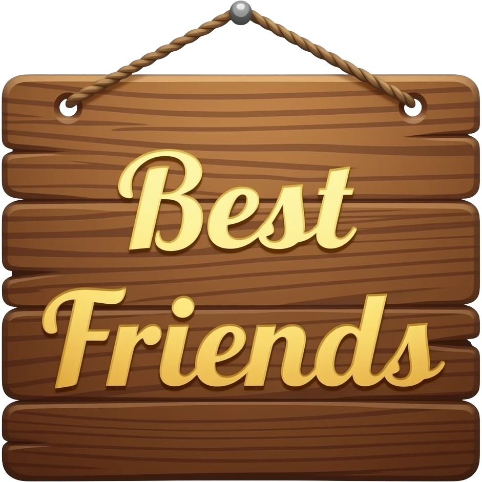 VERTICAL BEST FRIENDS SIGN emoji