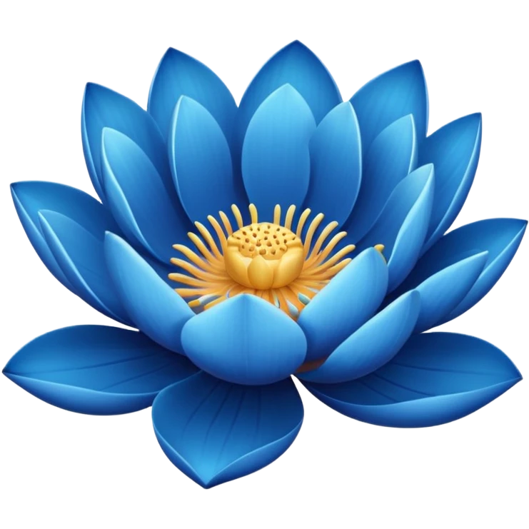 Blue lotus emoji emoji